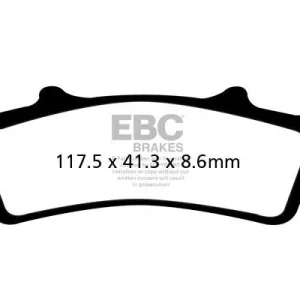 Végkiárusítás EBC Carbon fékbetét (FD245)