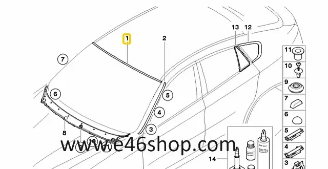 Kiárusítás Raamlijst BMW X6 oe 51317179738 org nieuw bmw