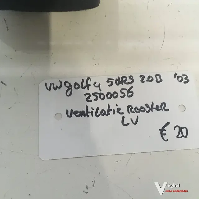 Vw Golf 4 20035drs 2.0 B Wagennr 2500056 Luchtrooster linksvoor Biztonságos fizetés