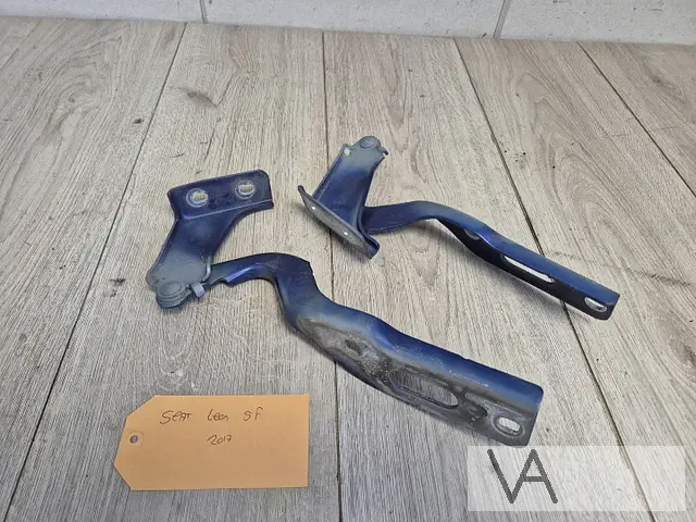 Biztonságos vásárlás Seat Leon 5f 2013 - 2020 motorkap scharnier SET €30 blauw