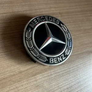 Prémium ORIGINELE Mercedes Benz naafkap naafdop zwart chroom NIEUW MODEL
