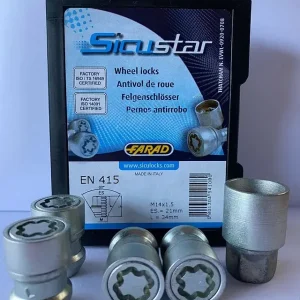 Nieuwe Wielsloten Slotmoeren M14x1.5 34mm Anti Diefstal Moer Különleges ajánlat