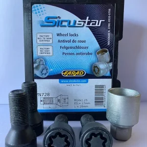 Nieuwe Wielsloten Slotbouten M14x1.25 28mm ZWART bouten Utolsó esély