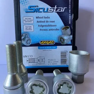 Nieuwe Wielsloten Slotbouten M12x1.5 33mm Bouten Anti Diefstal Gyors kiszállítás