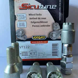 Rendeld meg most Nieuwe Wielsloten Slotbouten M12x1.5 22mm Bouten TORKS
