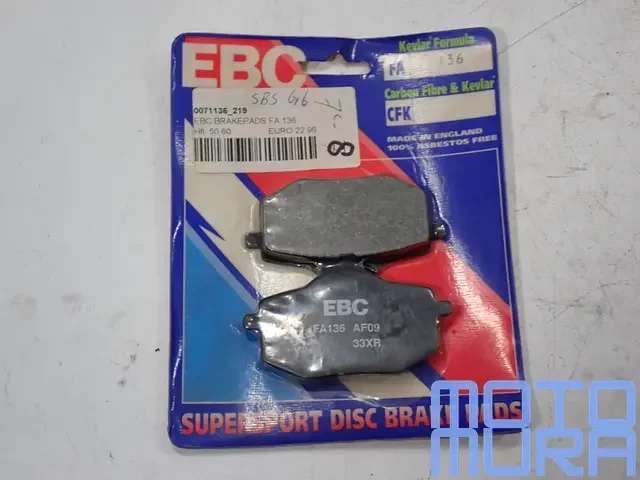 Szezonális akció EBC FA136 Organische remblokken voor Yamaha XV 535 Virago 1988–1994 – organisch – voorrem