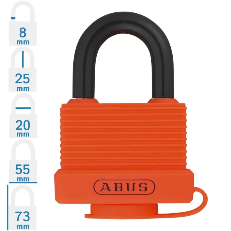 ABUS 717AL/45 KA6401 egységkulcsos lakat - Narancs Kedvezményes ár