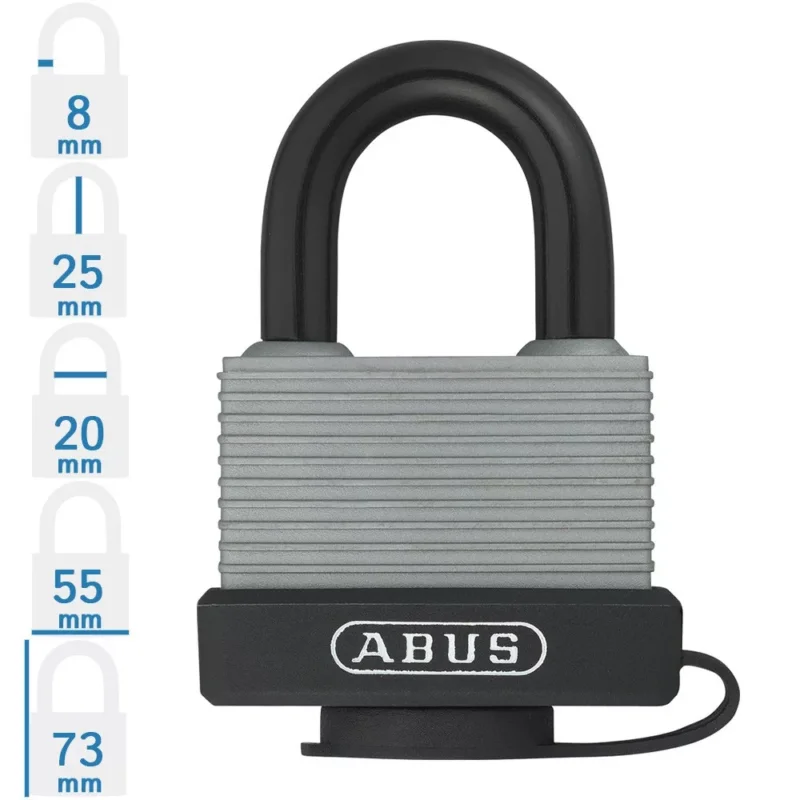 ABUS 717AL/45 KA6401 egységkulcsos lakat - Szürke Gyors szállítás