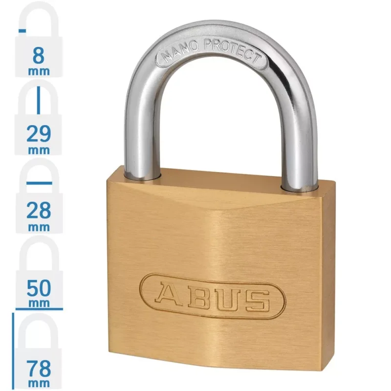 ABUS 720/50 KA egységkulcsos lakat D10 zárbetéttel Ne maradj le