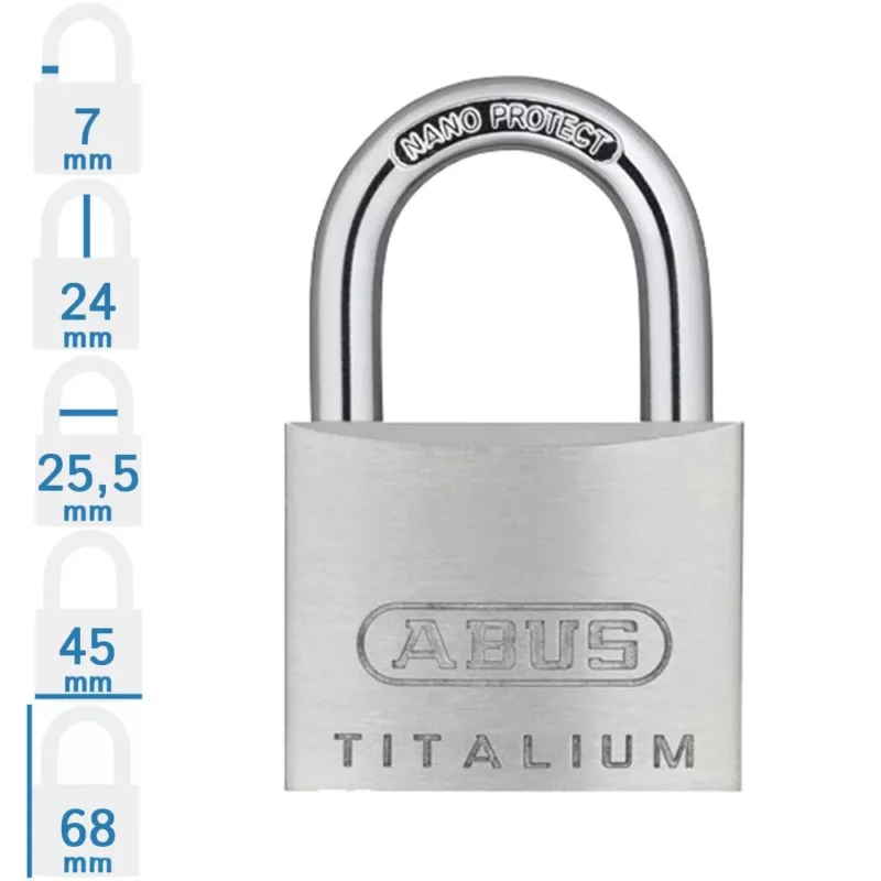 ABUS 64TI/45 KA6454 egységkulcsos lakat tetszőleges darabszámban Prémium