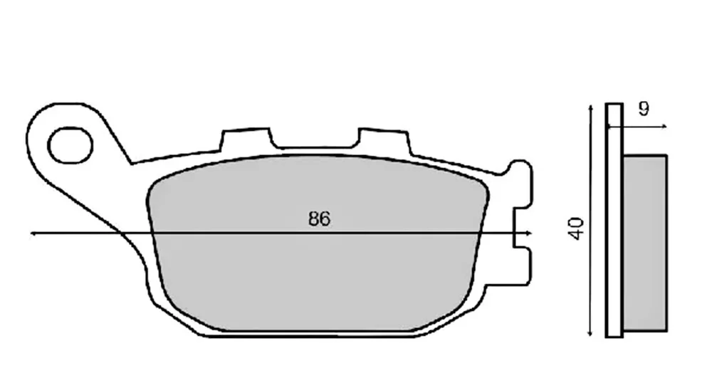 Szezonális akció Fékbetét HONDA CBR / CB 600 91-00 RMS 0930