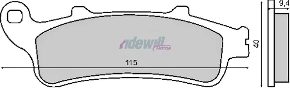 Fékbetét HONDA PANTHEON 4T 125-150ccm CB / FJS / VFR / XL /GL RMS 0340 Szezonális akció