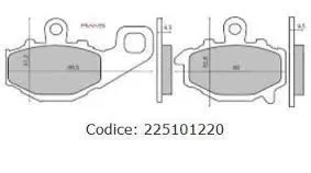 Fékbetét Kawasaki ZRX 400cc 94-01 / Z750 04-05 RMS 1220 Árcsökkenés