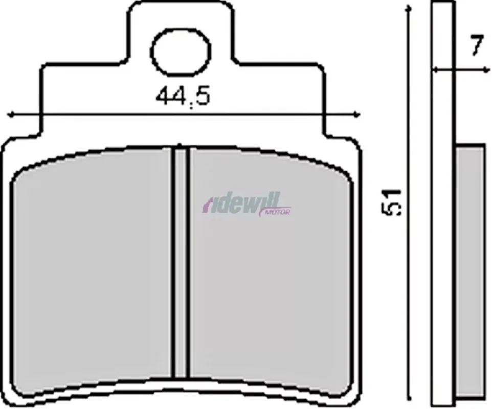 Fékbetét KYMCO GRAND DINK 01-04 250ccm RMS 0500 Rendeld meg most