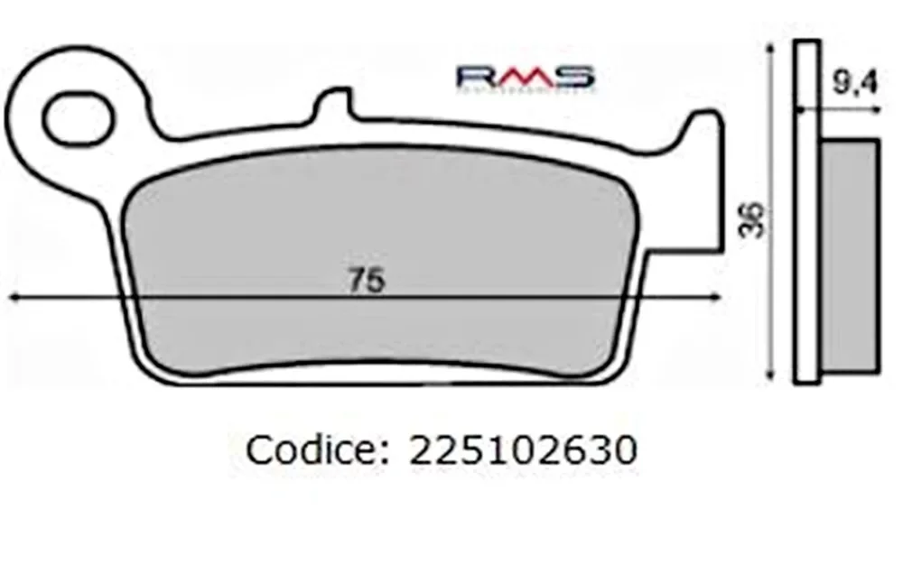 Fékbetét PEUGEOT Geo / SV RMS 2630 Árcsökkenés