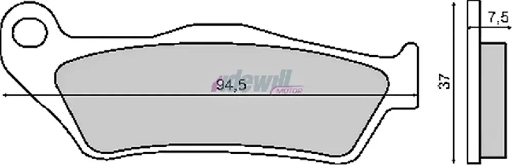 Ingyenes szállítás Fékbetét PIAGGIO X9 500ccm RMS 0430