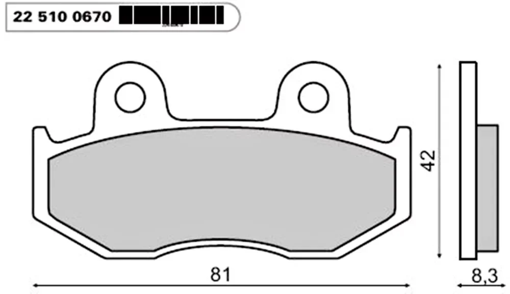 Kedvezményes ár Fékbetét SUZUKI BURGMANN 250-450ccm RMS 0670