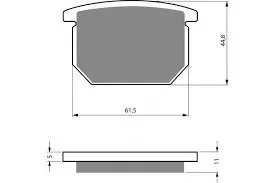 Fékbetét Suzuki GSX 250-400-650-750-1100 FD0047 Újdonság