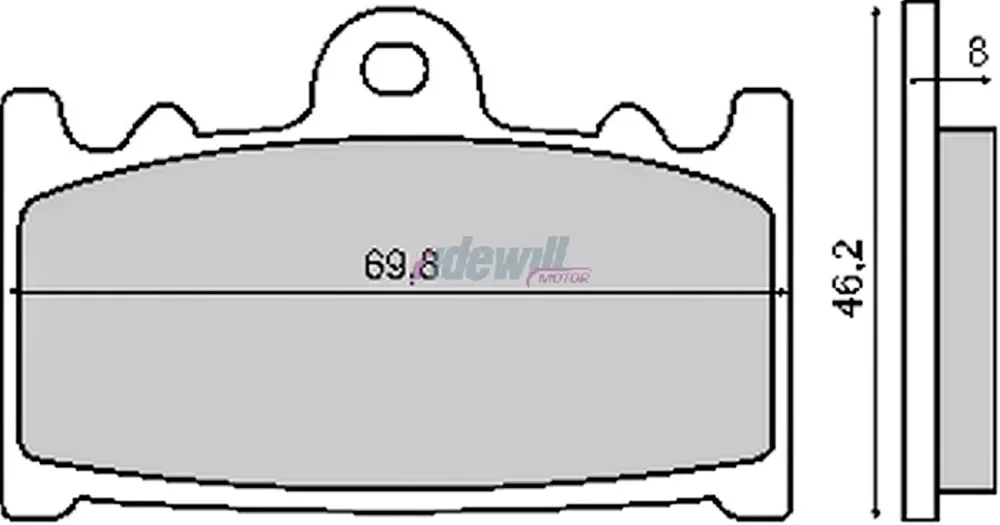Fékbetét Suzuki GSX 400 / HONDA FS E / C 650 RMS 1150 Expressz szállítás
