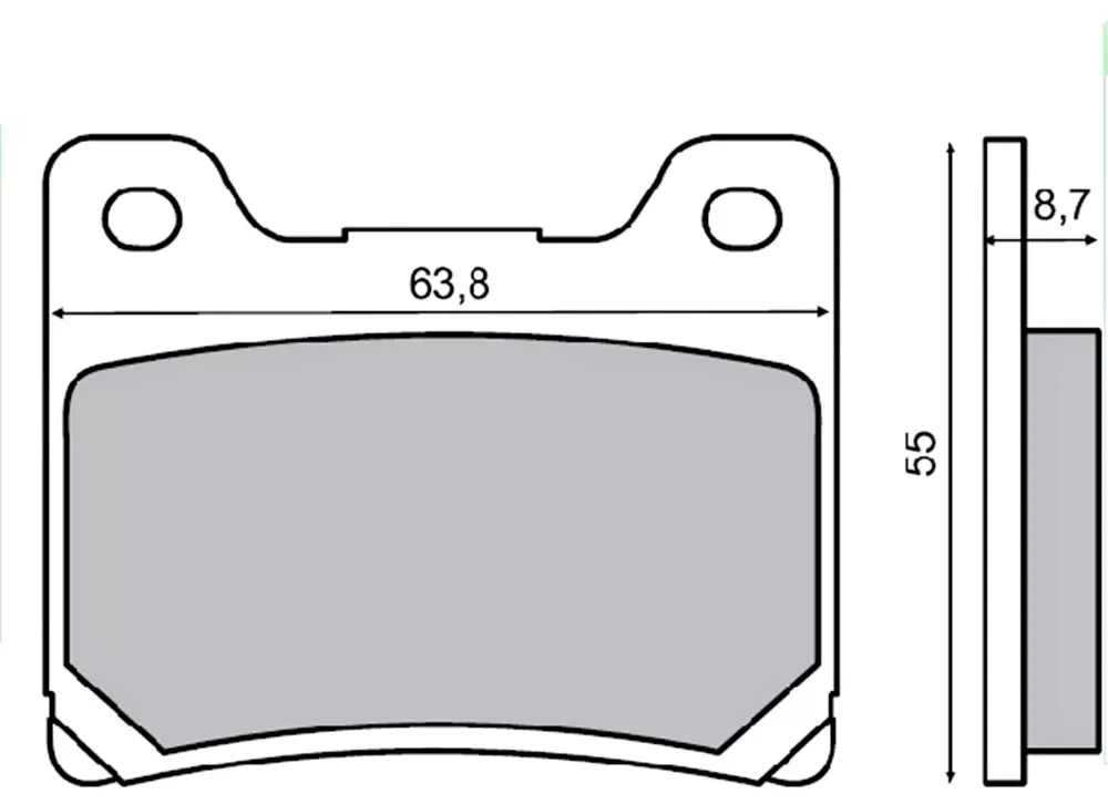 Szuper ajánlat Fékbetét YAMAHA FZR 600ccm 90-99 RMS 0730