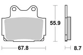 Fékbetét Yamaha TZR 125ccm NEWFREN 0082 Korlátozott ajánlat
