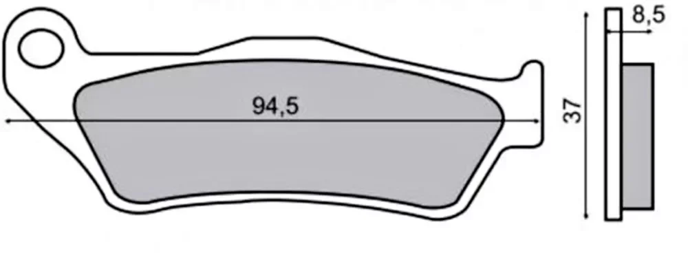 Gyors szállítás Fékbetét YAMAHA VERSITY 300ccm RMS 0570