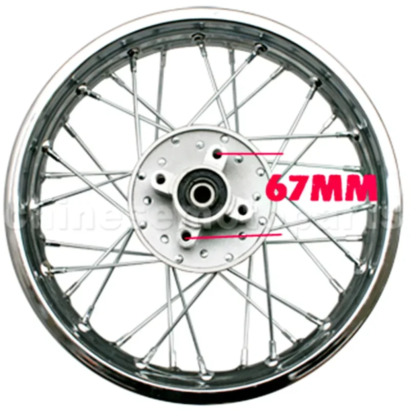 Kerék első 17" 67mm Dirt Bike Gyors szállítás