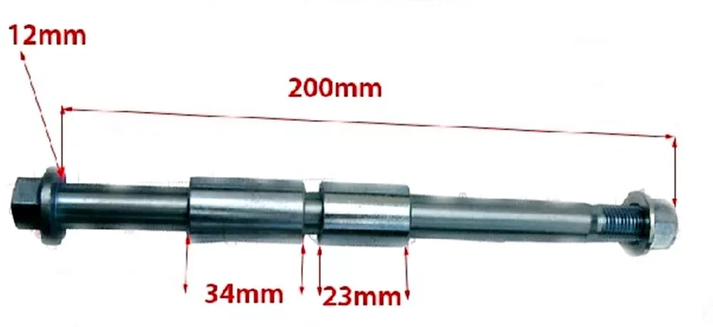 Expressz kézbesítés Tengely kerékhez 190mm Dirt Bike