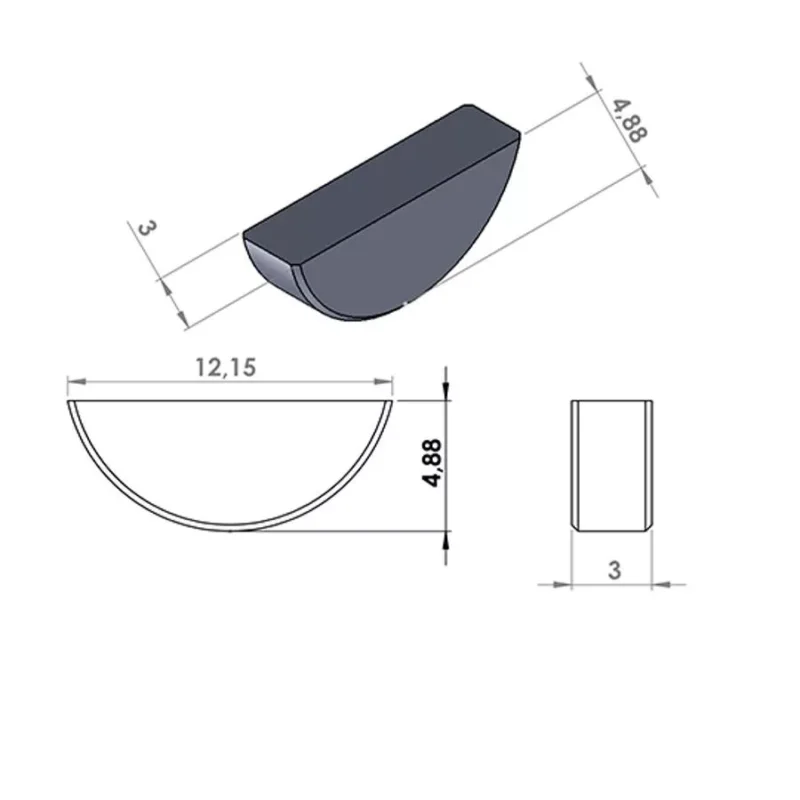 Biztonságos vásárlás Főtengely ék 3mm x 5mm BOOSTER / STUNT / NITRO / TYPHOON / ZIP / STALKER / MBK 51