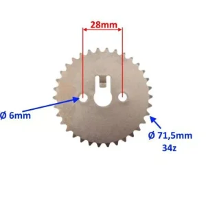Vezérmű fogaskerék Yamaha YBR125 34 fogas Exkluzív ajánlat