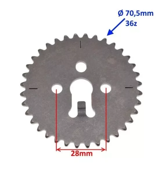 Expressz szállítás Vezérmű fogaskerék Yamaha YBR125 36 fogas