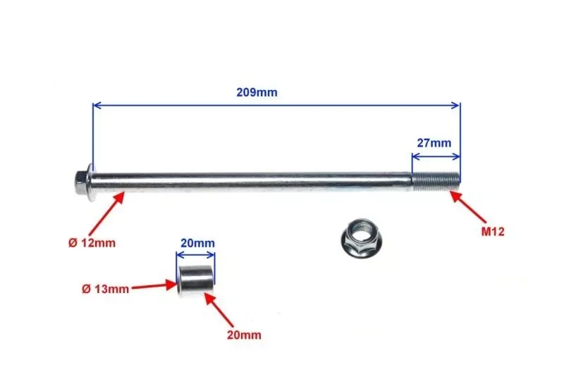 Tengely első 12x210mm Suzuki GN125 Nézd meg most
