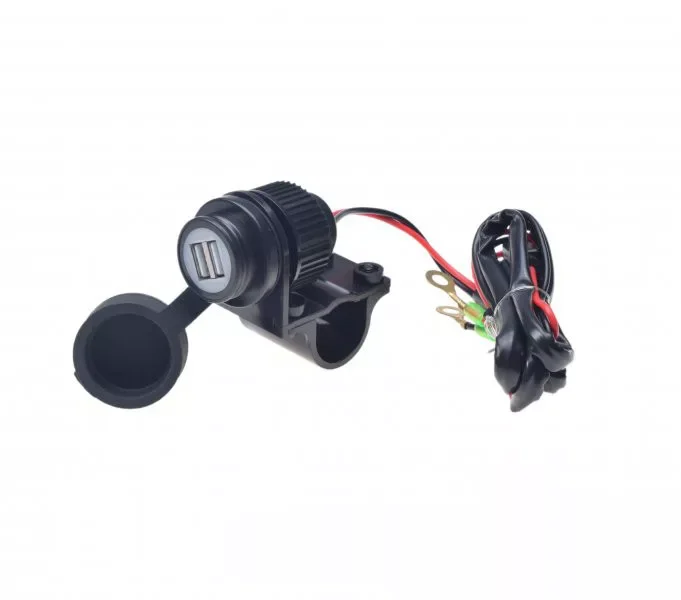 Azonnali szállítás USB töltő aljzat robogóhoz 2db USB csatlakozóval TIP II.