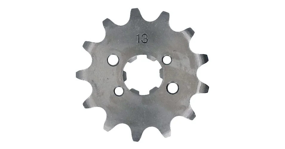 Végkiárusítás Lánckerék első 13 fogas 420 Aprilia RX, SX, Derbi Senda, Gilera RCR, SMT (D50B, EBE, EBS) 101-Octane