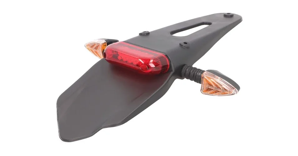 Sárvédő hátsó LED-es, piros féklámpával, indexekkel Supermotard, Enduro (E-jeles) Ne maradj le