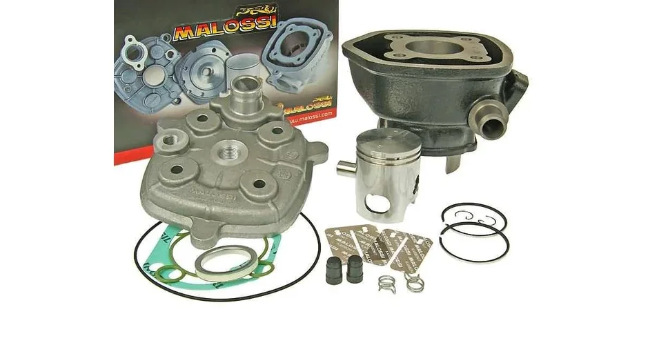 Outlet Hengerszett + hengerfej LC Minarelli fekvő 70cc Malossi Sport