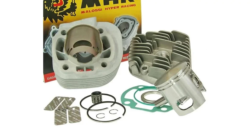 Kiárusítás Hengerszett + hengerfej AC Minarelli fekvő 70cc Malossi MHR Replika