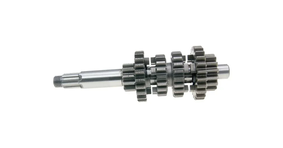 Váltó tengely komplett 6 sebességes Derbi Senda (D50B, EBE050, EBS050) OEM Azonnal elérhető