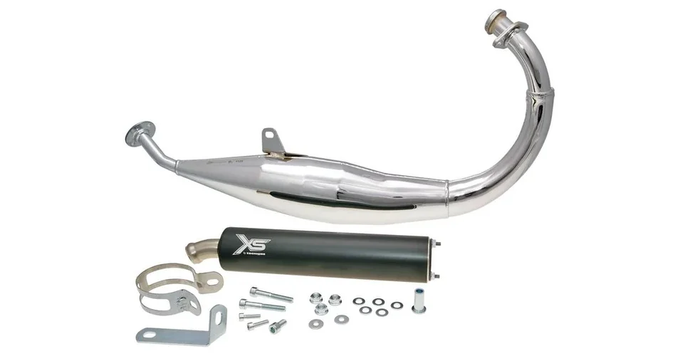 Exkluzív ajánlat Kipufogó Aprilia RX, SX, Derbi Senda, Gilera RCR, SMT (D50B, EBE) Tecnigas XS Chrome