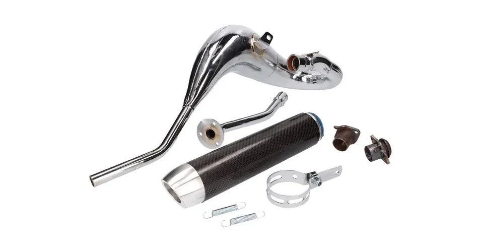 Újdonság Kipufogó Derbi Senda (00-), Aprilia RX/SX, Gilera RCR/SMT (D50B, EBE) 80cc TurboKit Bufanda Carreras