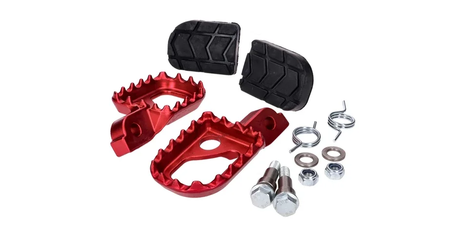 Szezonális akció Lábtartó pár Beta RR 50 (AM6) 16x24x3mm CNC piros