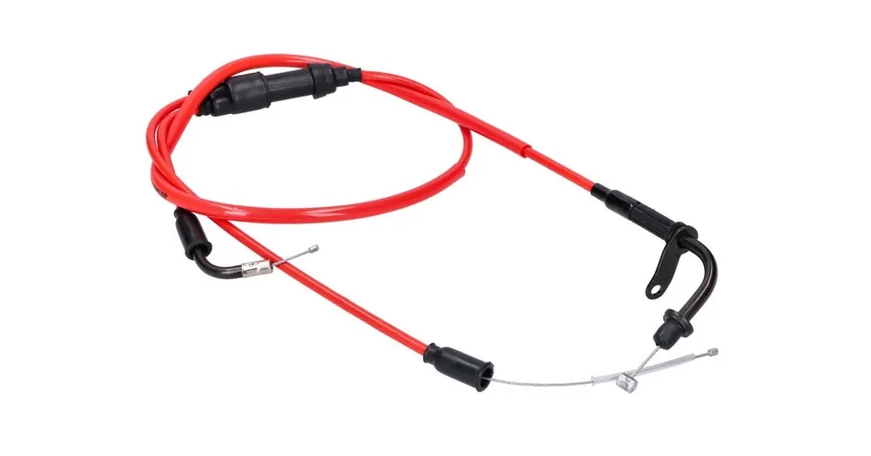 Gázbowden Rieju MRT, MRX, SMX, RRX, Tango, RS3 (piros) Doppler PTFE Kedvezményes ár
