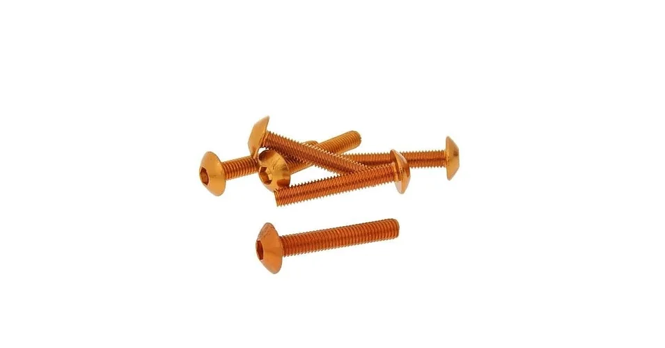Gyors szállítás Csavar szett eloxált alumínium narancs 6 db-os M5x30 V-parts