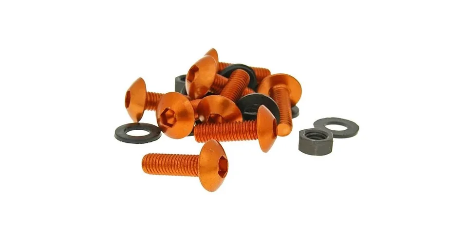 Legnépszerűbb Csavar szett alumínium narancs 8 db-os M5x16 V-parts