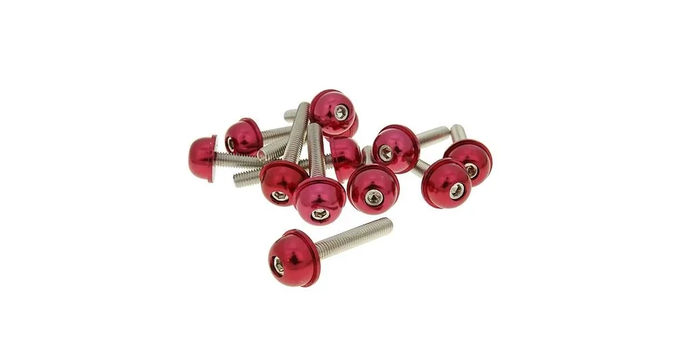 Biztonságos fizetés Csavar szett eloxált alumínium piros 12 db-os M5x30 V-parts