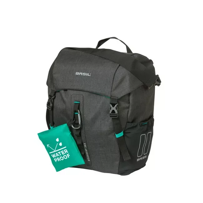 Basil egyoldalas táska Discovery 365D Single Bag M, Hook ON, szürke Végkiárusítás