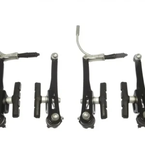 Azonnal elérhető V-fék szett első+hátsó alu spring - 110mm - fekete