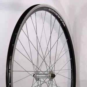 Árcsökkenés Kerék első 28-as (622x25) warior duplafalú felni fekete | aluminium gyorszáras agy ezüst