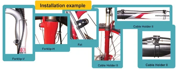 a2Z CableHolder II. fékcső tartó vázra és villára kábelvezető Vásárlói kedvenc
