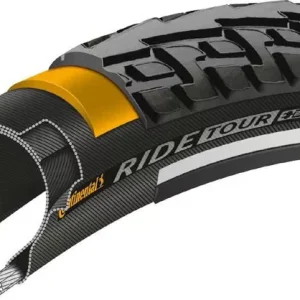 Végkiárusítás Continental kerékpáros külső gumi 37-622 RIDE Tour 28x1 3/8x1 5/8 fekete/fekete